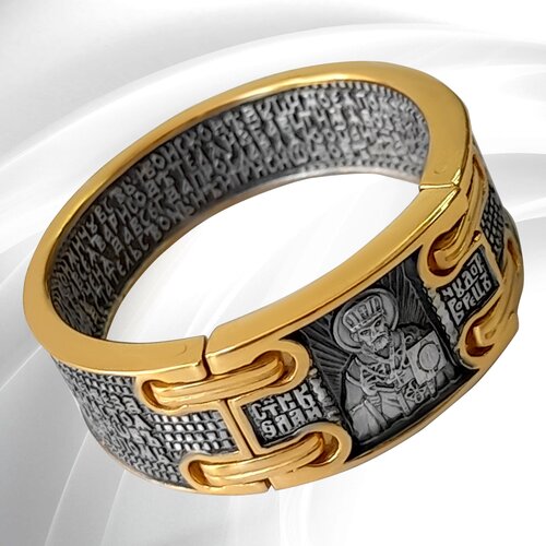 Перстень VitaCredo, серебро, 925 проба, золочение, чернение, размер 22.5