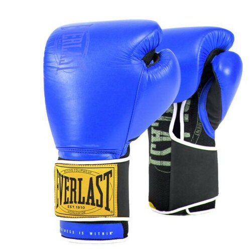 Перчатки тренировочные Everlast 1910 Classic 12oz синие перчатки тренировочные everlast 1910 classic белые 14 oz