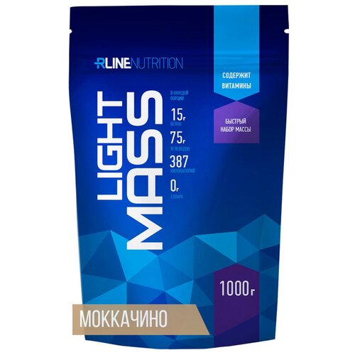 Гейнер RLINESportNutrition Light Mass, 1000 г, моккачино