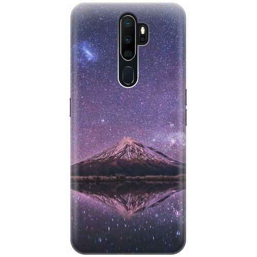 фото Силиконовый чехол на oppo a5 2020 / a9 2020 / оппо а5 2020 / а9 2020 с принтом "гора и звездное небо" gosso