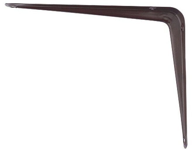 Кронштейн угловой с ребром 300х350 мм коричневый