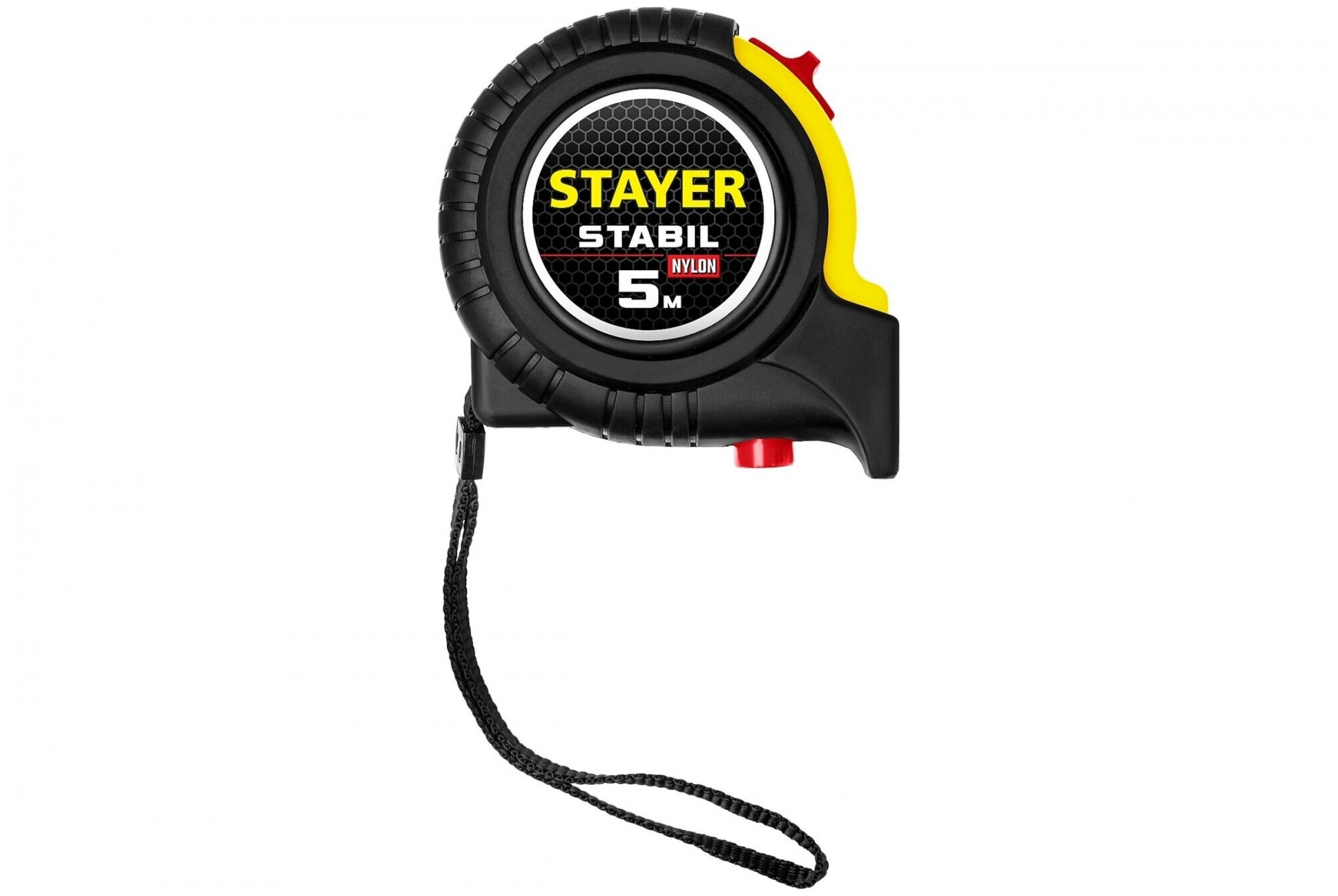 STAYER Stabil 5м х 25мм, Профессиональная рулетка с двухсторонней шкалой (34131-05-25) - фотография № 4