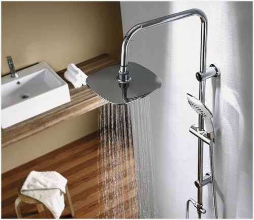 Изображение товара Душевая стойка для ванны с лейкой "Тропический дождь" WKT-1800, цвет: хром