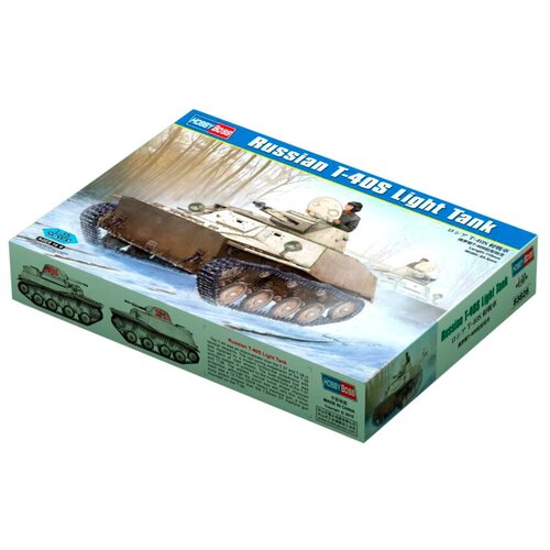 Сборная модель HobbyBoss Russian T-40S Light Tank (83826) 1:35 сборная модель hobbyboss soviet t 38 amphibious light tank 83865 1 35