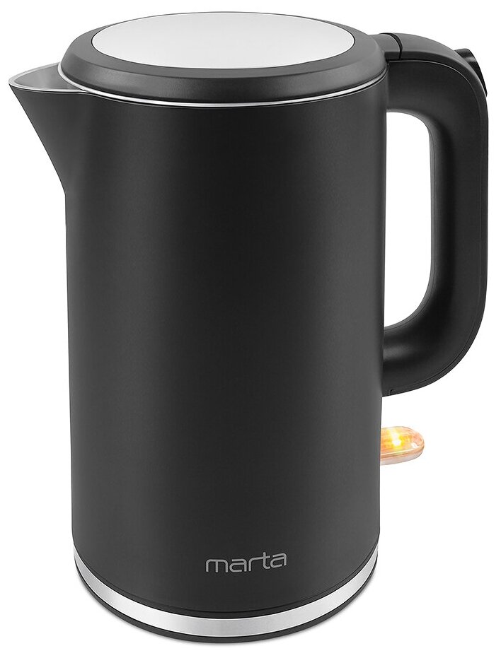 MARTA MT-4556 черный жемчуг чайник металлический