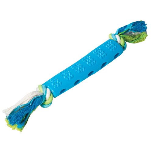 Игрушка для собак из термопласт. резины Палка шипованная с верёвкой, 180350мм, Triol