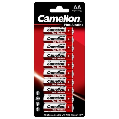 Батарейка Camelion Plus Alkaline AA, в упаковке: 10 шт.