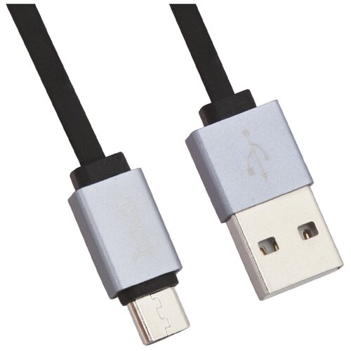 usb кабель hoco x30 star charging data cable for micro usb l 1 2m черный Кабель HOCO U33 Retractable Data Charging Cable Micro-USB L=0,9M, Черный