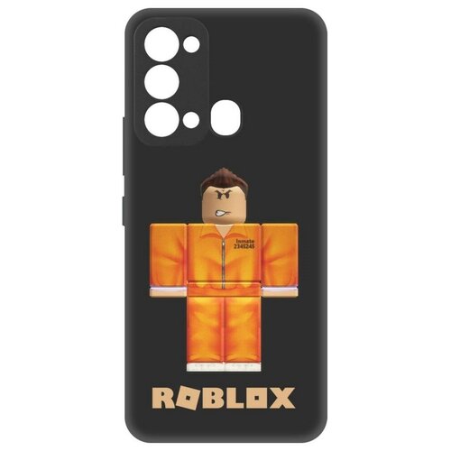 Чехол-накладка Krutoff Soft Case Roblox-Заключенный для ITEL Vision 3 черный чехол накладка krutoff soft case roblox рэдклифф для itel vision 5 черный