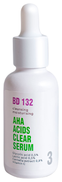 Сыворотка очищающая увлажняющая / BEAUTYDRUGS BD 132 AHA ACIDS CLEAR SERUM 30 мл