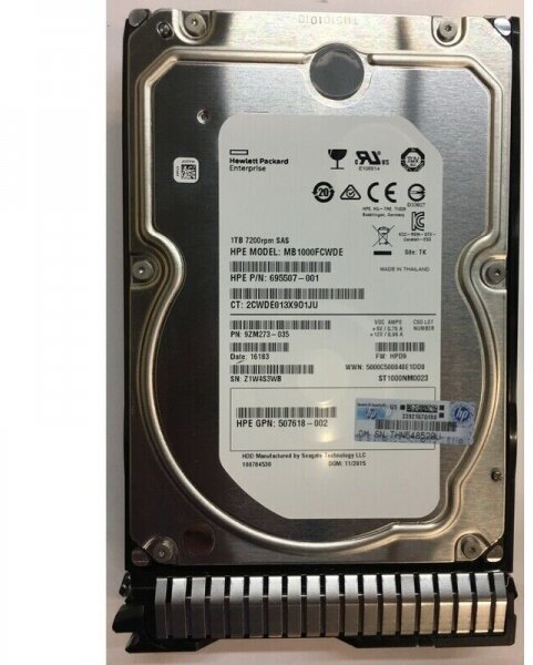 Жесткий диск HP MB1000FCWDE 1Tb SAS 3,5" HDD