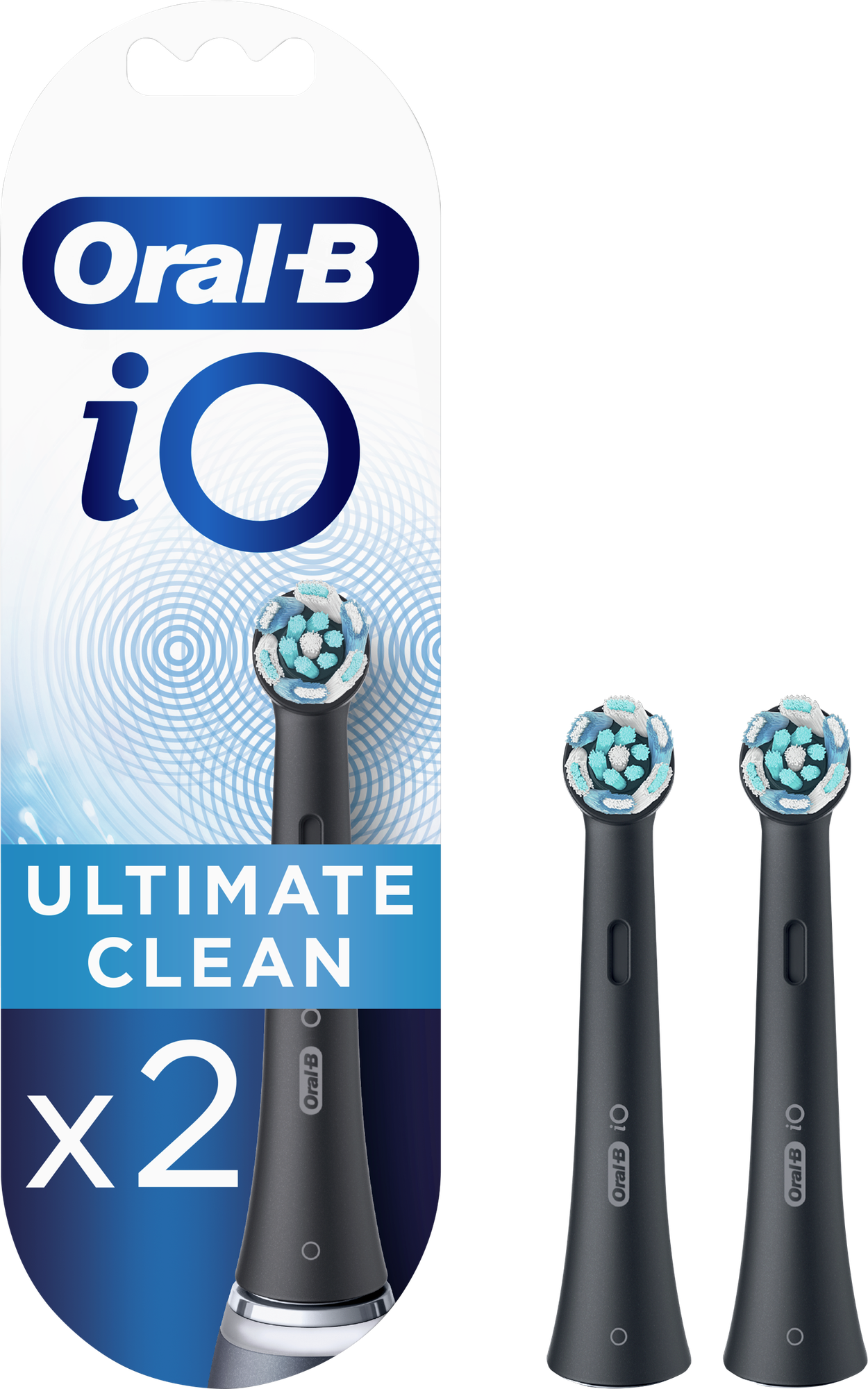 Набор насадок для электрической зубной щетки Oral-B IO Ultimate Clean, 2 штуки, черный