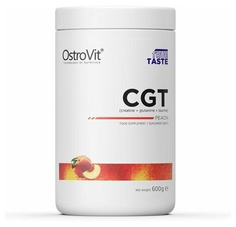 Креатин+ глютамин + таурин Ostrovit CGT 600 г. Персик