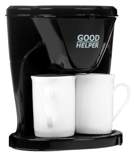 Капельная кофеварка GOODHELPER СМ-D101, 450 Вт, 400 мл, черный - фотография № 6