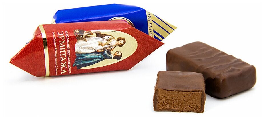 Шоколадные конфеты Петербургская коллекция, трюфели экстра, Эрмитаж, 180 гр, Камея