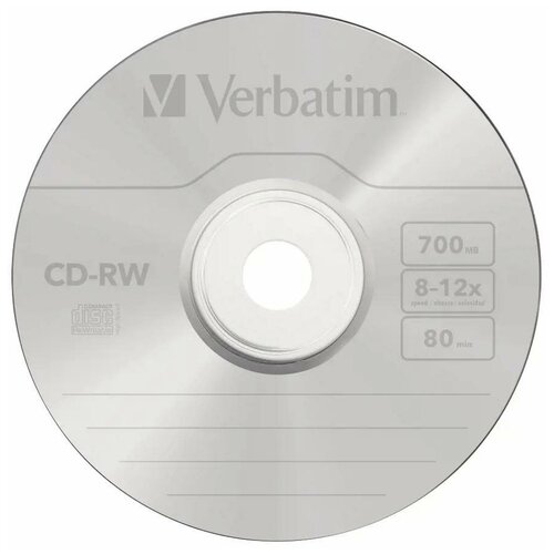 диск cd rw verbatim 43762 Verbatim Диск CD-RW Verbatim 700Mb Jewel Case, 10шт (43148)