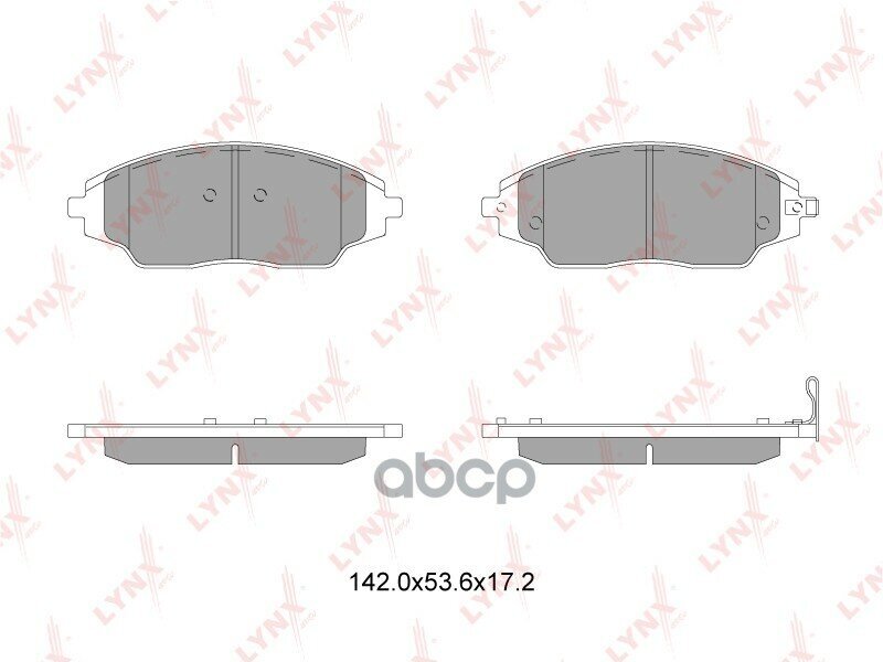 Колодки Тормозные Передние Подходит Для Chevrolet Aveo 1.2-1.6 11 / Cobalt 1.5 14 Bd-1818 LYNXauto арт. BD-1818