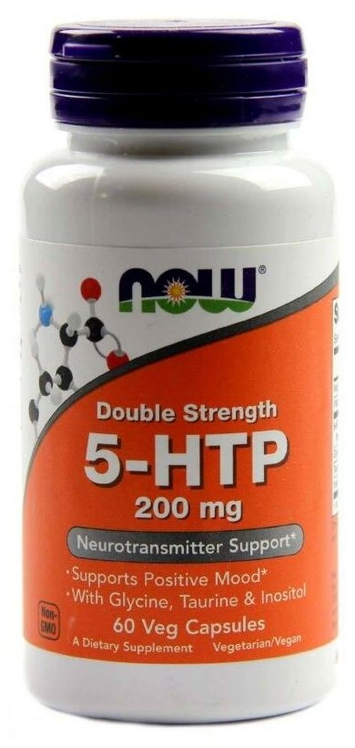 5-HTP 200 мг with Glycine Taurine Inositol 60 капсул