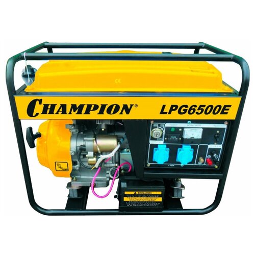 электрогенератор бензиновый champion lpg6500e Бензиновый генератор CHAMPION LPG6500E, (5500 Вт)