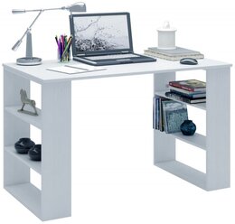 Письменный стол MfMaster Рикс-7, ШхГ: 109.7х59.7 см, цвет: белый