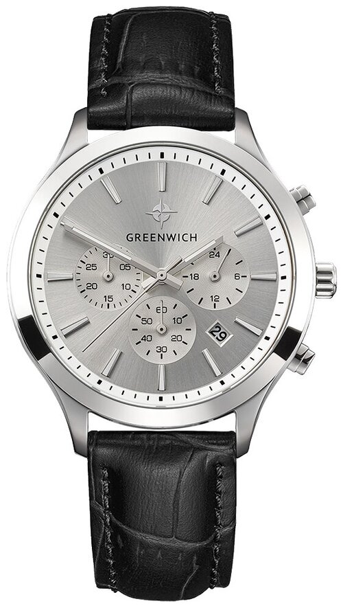 Наручные часы GREENWICH Multifunction, черный, серебряный