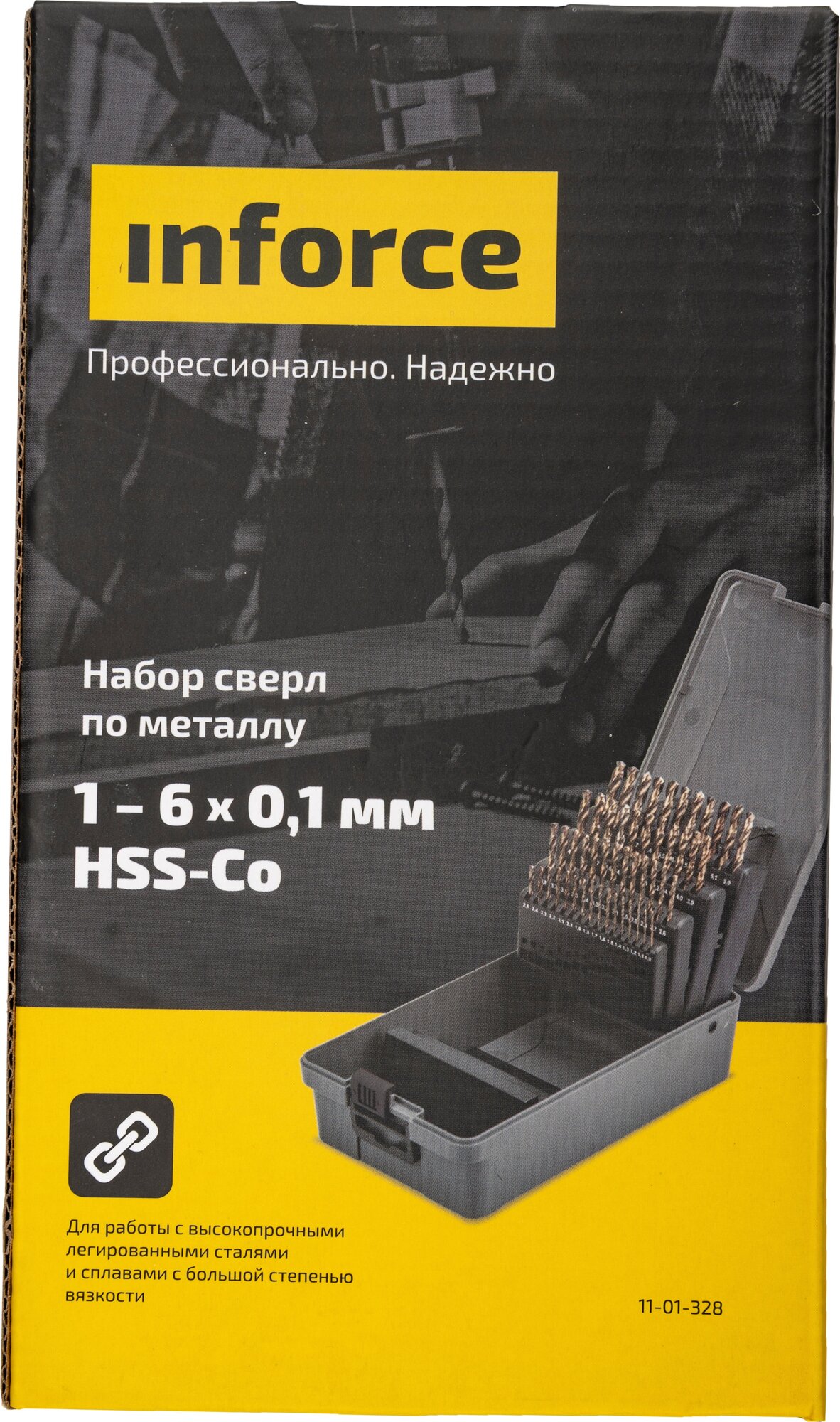 Набор сверл по металлу HSS-Co (51 шт; 1-6 мм) Inforce 11-01-328 - фотография № 8