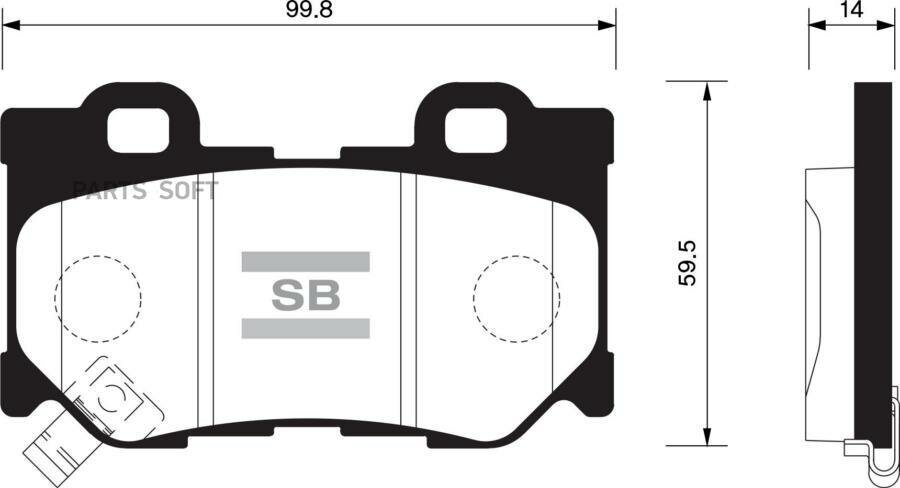 SANGSIN BRAKE SP1472 Колодки тормозные дисковые