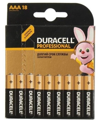 Батарейки Duracell PROFESSIONAL MN2400-18