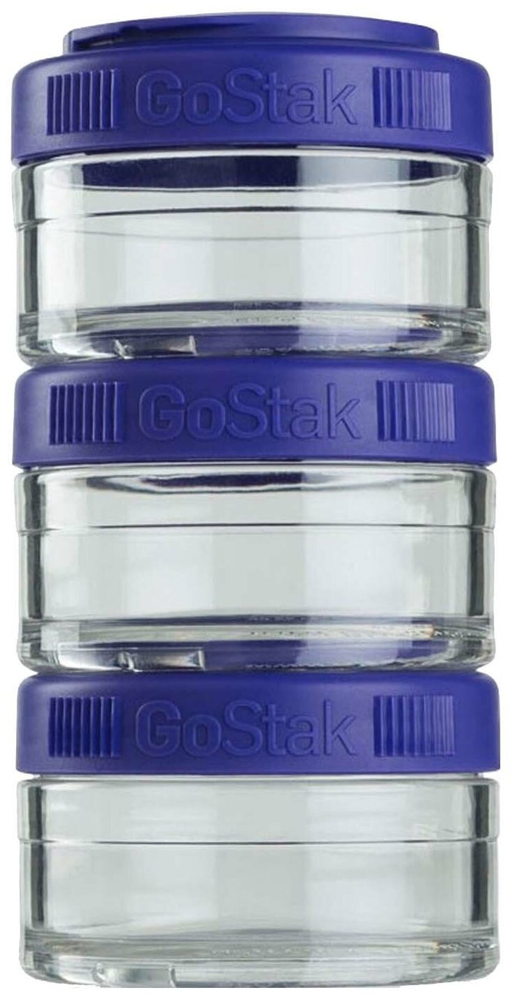 Контейнеры Blender Bottle GoStak 3 x 60мл Cyan (бирюзовый)