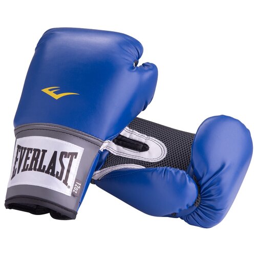 фото Боксерские перчатки everlast pu pro style anti-mb blue 12 oz