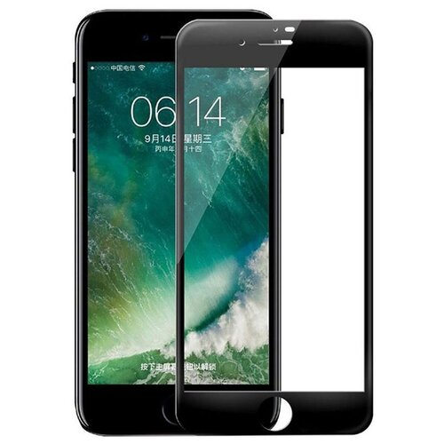 стекло защитное на экран rock high flexibility tempered glass sp для iphone 6 6s розовое Стекло защитное на экран Rock 3D Tempered Glass Screen Protector 0.23 мм для iPhone 7/8/SE 2020/2022, черное