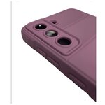Чехол для Samsung S21 Fe Самсунг S21 Фе противоударный с высоким бортом фиолетовый - изображение