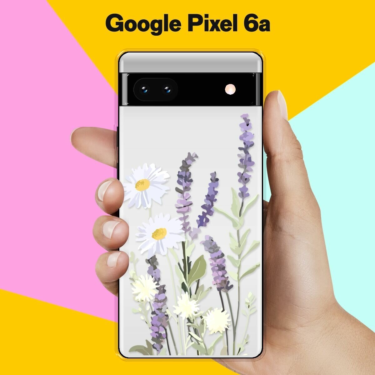 Силиконовый чехол на Google Pixel 6a Цветы / для Гугл Пиксель 6А