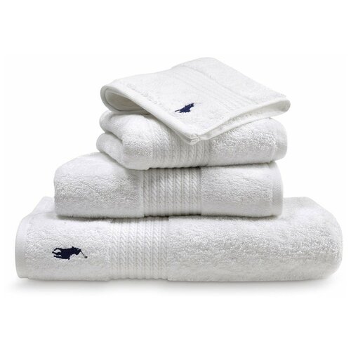 фото Полотенце ralph lauren polo player white 50x100 см ralph lauren home