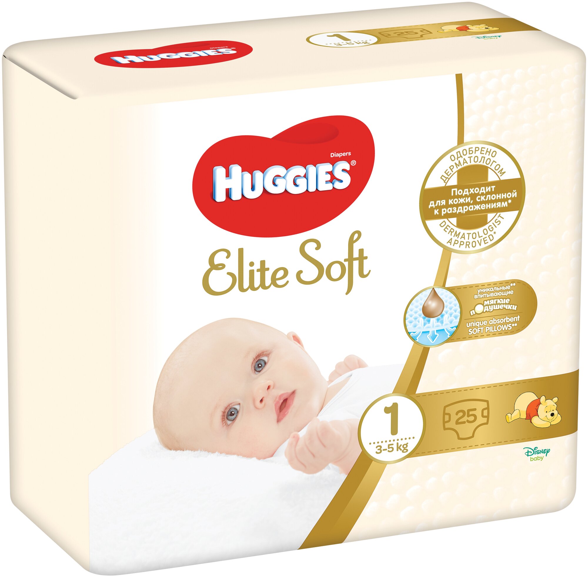 Хаггис подгуз ELITE SOFT 1/3-5кг №25