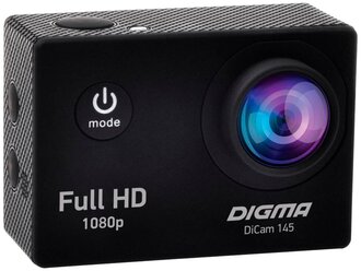 Видеокамера экшн Digma DICAM 145 (Black)