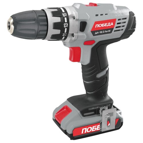 Дрель-шуруповерт аккумуляторная победа 180201636 ДА-182 Ли кейс 380900₽