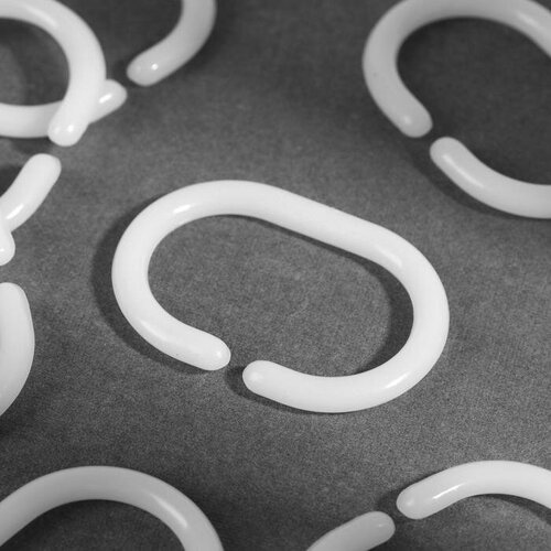 Кольцо овальное для карниза 46 30 мм цвет белый15 шт 471₽