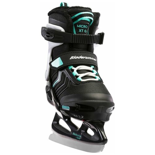 фото Bladerunner коньки детские micro xt ice g black/light teal 29-34(18,5-21,5 см)