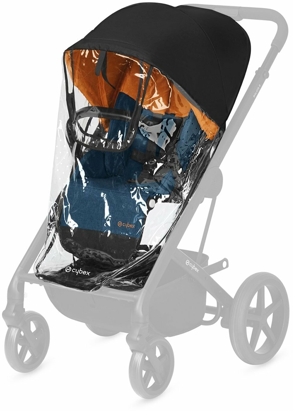 Дождевик Cybex для прогулочной коляски Balios S, цвет: прозрачный - фото №7