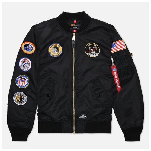 Мужская куртка бомбер Alpha Industries L-2B Apollo Gen II Flight чёрный, Размер S