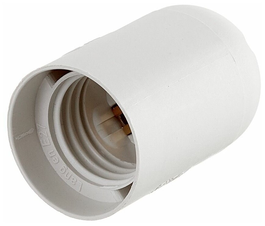 Патрон для лампы E27 M10 термостойкий пластик 1000 Вт IP20 220 В подвесной белый (5560710)