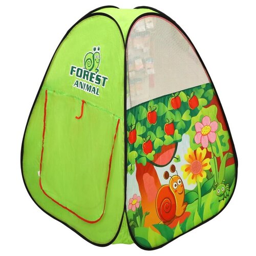 фото Палатка наша игрушка веселая улитка sg7003l-2, зеленый
