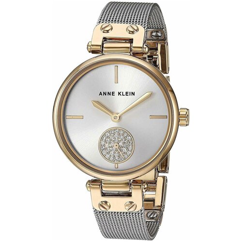 Наручные часы ANNE KLEIN Crystal 3001SVTT, золотой, серый наручные часы anne klein crystal 3001svtt золотой серый