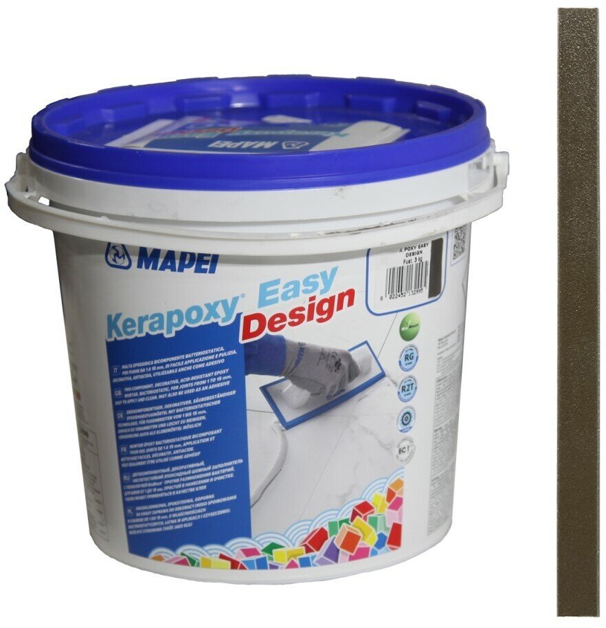 Затирка Mapei Kerapoxy Easy Design, 3 кг, 136 Гончарная глина - фотография № 3