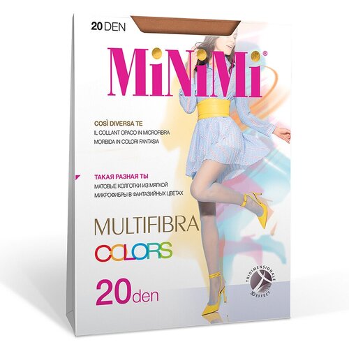 Колготки  MiNiMi MiNiMi MULTIFIBRA COLORS 20 3D Terracotta 4 (L), размер 4, оранжевый