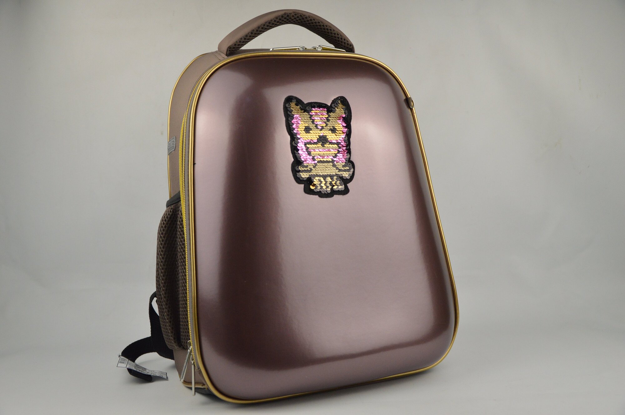 Рюкзак школьный "deVENTE. Choice. Glamour Owl", жесткий, 38x28x16 см, 1 отделение на молнии