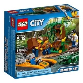 Конструктор LEGO City 60157 Набор для начинающих исследователей джунглей