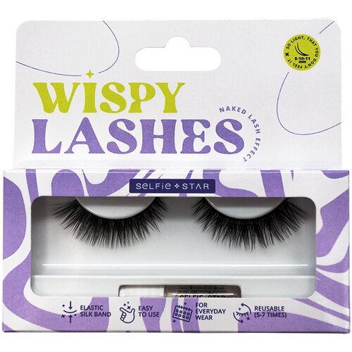 Selfie Star Накладные ресницы Eyelashes Wispy Tempress, SSLX6 SSLX6 накладные ресницы 3d faux mink lashes wispy pestañas postizas revolution wispy