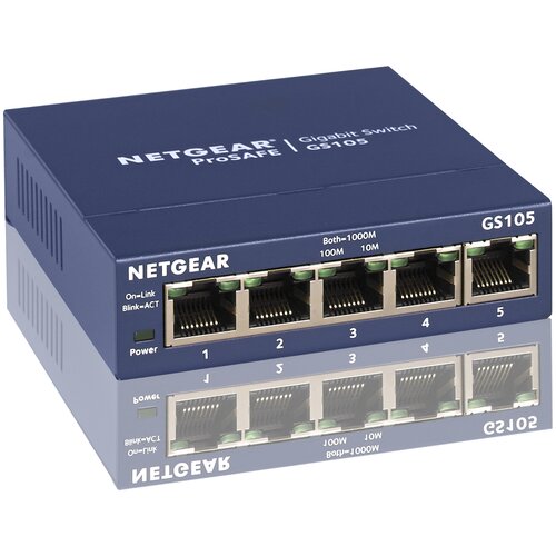 Коммутатор NetGear GS105GE 5 389000₽